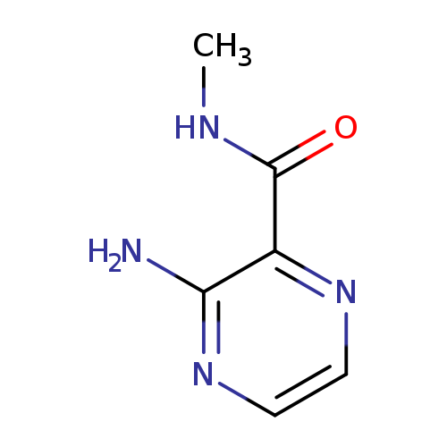 CNC(=O)c1nccnc1N