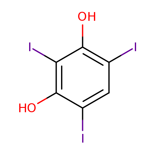 Ic1cc(I)c(c(c1O)I)O