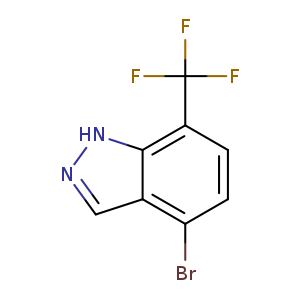 Brc1ccc(c2c1cn[nH]2)C(F)(F)F