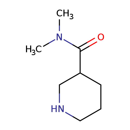 O=C(C1CCCNC1)N(C)C