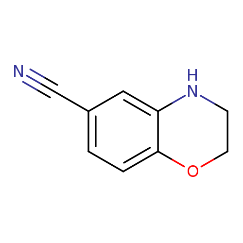N#Cc1ccc2c(c1)NCCO2
