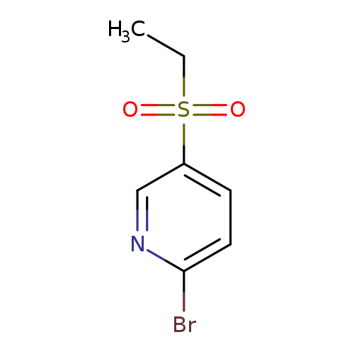 CCS(=O)(=O)c1ccc(nc1)Br