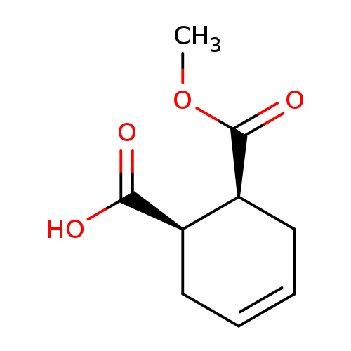 COC(=O)[C@H]1CC=CC[C@H]1C(=O)O