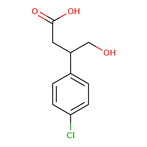 OCC(c1ccc(cc1)Cl)CC(=O)O
