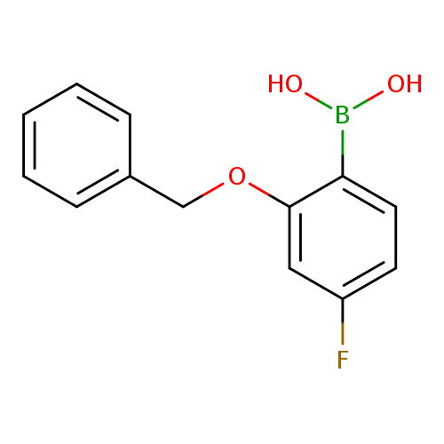 Fc1ccc(c(c1)OCc1ccccc1)B(O)O