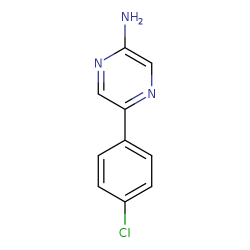 Clc1ccc(cc1)c1cnc(cn1)N