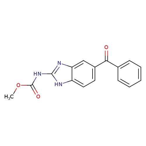 COC(=O)Nc1[nH]c2c(n1)cc(cc2)C(=O)c1ccccc1