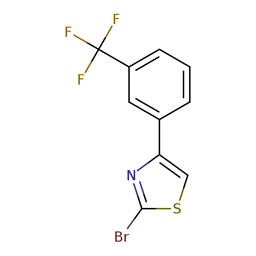 Brc1scc(n1)c1cccc(c1)C(F)(F)F