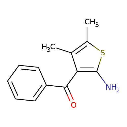 Nc1sc(c(c1C(=O)c1ccccc1)C)C