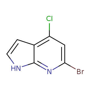 Brc1cc(Cl)c2c(n1)[nH]cc2