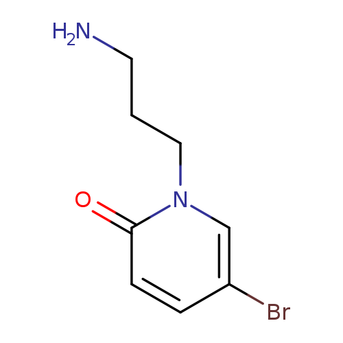NCCCn1cc(Br)ccc1=O