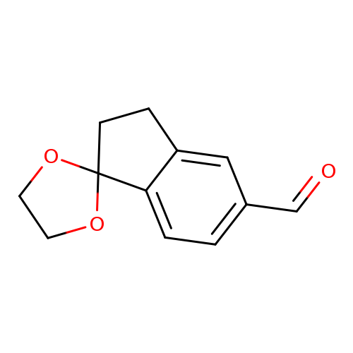 O=Cc1ccc2c(c1)CCC12OCCO1