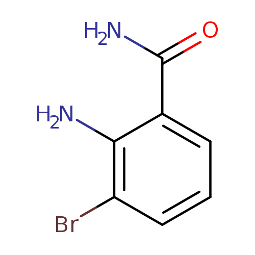 NC(=O)c1cccc(c1N)Br