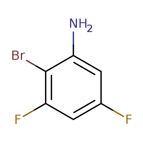 Fc1cc(N)c(c(c1)F)Br