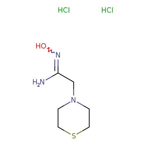 ON=C(CN1CCSCC1)N.Cl.Cl