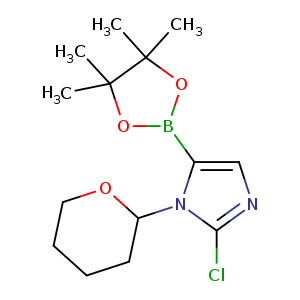 Clc1ncc(n1C1CCCCO1)B1OC(C(O1)(C)C)(C)C