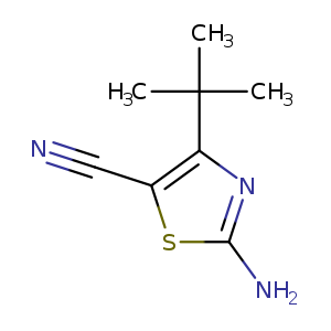 N#Cc1sc(nc1C(C)(C)C)N