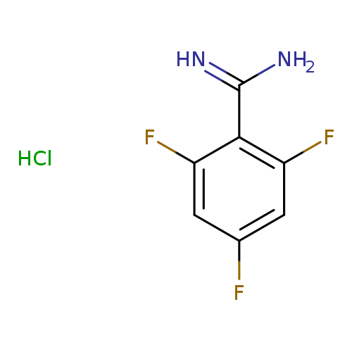 NC(=N)c1c(F)cc(cc1F)F.Cl