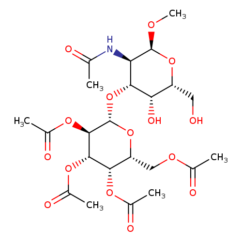 OC[C@H]1O[C@H](OC)[C@@H]([C@H]([C@H]1O)O[C@@H]1O[C@H](COC(=O)C)[C@@H]([C@@H]([C@H]1OC(=O)C)OC(=O)C)OC(=O)C)NC(=O)C