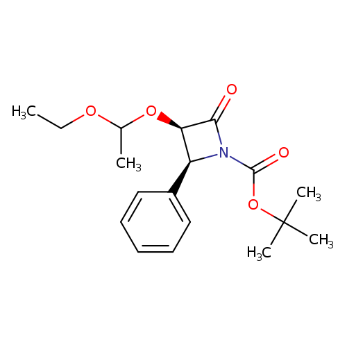 CCOC(O[C@H]1C(=O)N([C@H]1c1ccccc1)C(=O)OC(C)(C)C)C