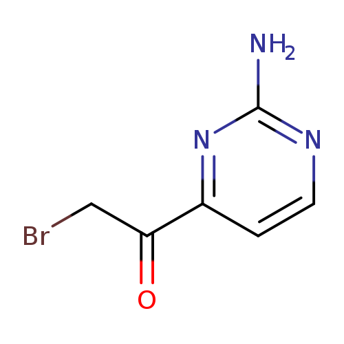 Nc1nc(ccn1)C(=O)CBr