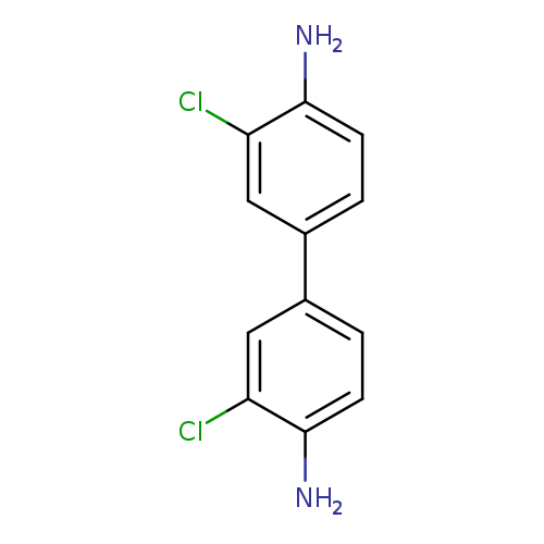Nc1ccc(cc1Cl)c1ccc(c(c1)Cl)N