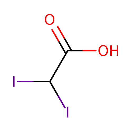 IC(C(=O)O)I