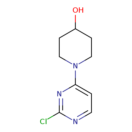 OC1CCN(CC1)c1ccnc(n1)Cl