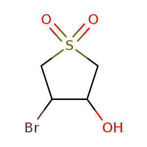 BrC1CS(=O)(=O)CC1O