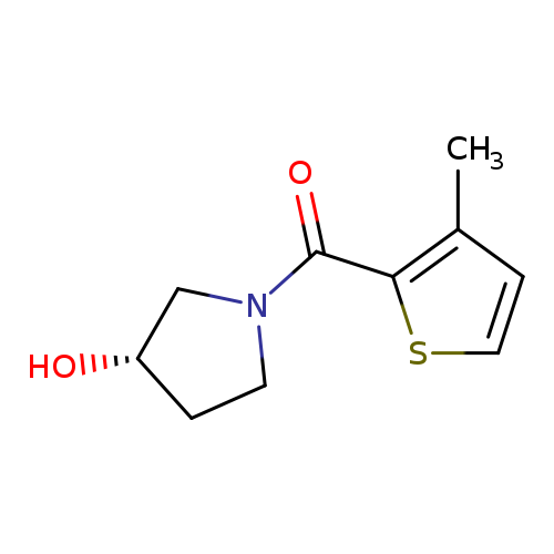 O[C@H]1CCN(C1)C(=O)c1sccc1C