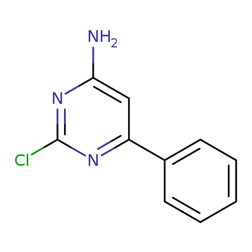 Nc1nc(Cl)nc(c1)c1ccccc1