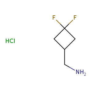 NCC1CC(C1)(F)F.Cl