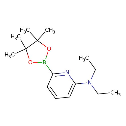 CCN(c1cccc(n1)B1OC(C(O1)(C)C)(C)C)CC