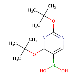 OB(c1cnc(nc1OC(C)(C)C)OC(C)(C)C)O