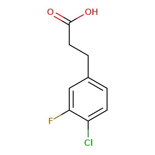 OC(=O)CCc1ccc(c(c1)F)Cl