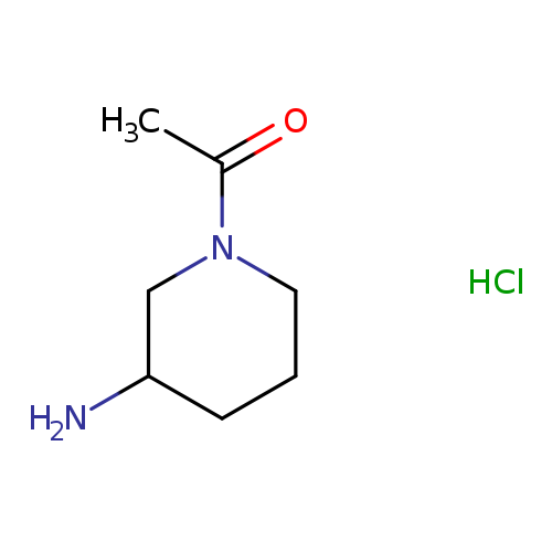 NC1CCCN(C1)C(=O)C.Cl