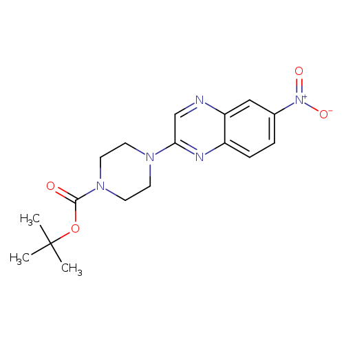 O=C(N1CCN(CC1)c1cnc2c(n1)ccc(c2)[N+](=O)[O-])OC(C)(C)C