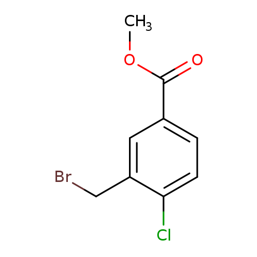 COC(=O)c1ccc(c(c1)CBr)Cl