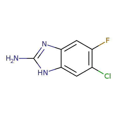 Nc1[nH]c2c(n1)cc(c(c2)Cl)F