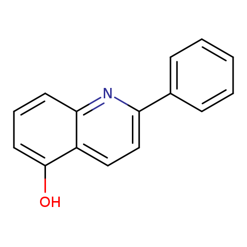 Oc1cccc2c1ccc(n2)c1ccccc1