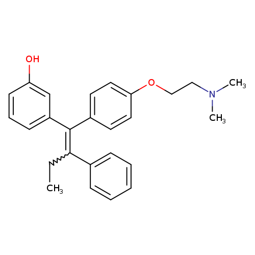 CCC(=C(c1cccc(c1)O)c1ccc(cc1)OCCN(C)C)c1ccccc1
