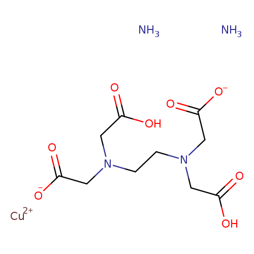 [O-]C(=O)CN(CC(=O)O)CCN(CC(=O)O)CC(=O)[O-].N.N.[Cu+2]