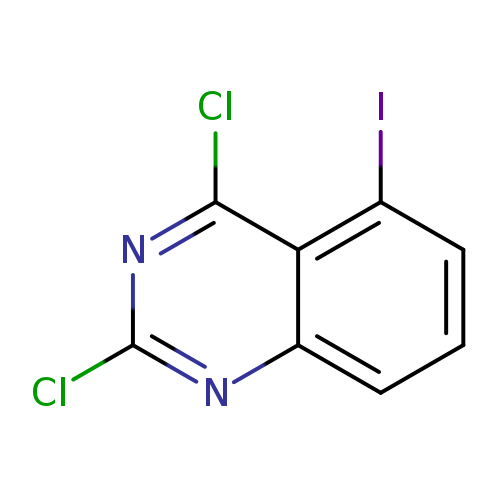 Clc1nc2cccc(c2c(n1)Cl)I