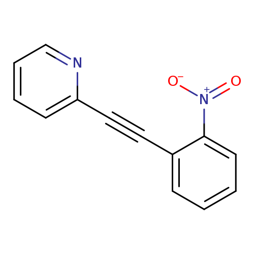 [O-][N+](=O)c1ccccc1C#Cc1ccccn1