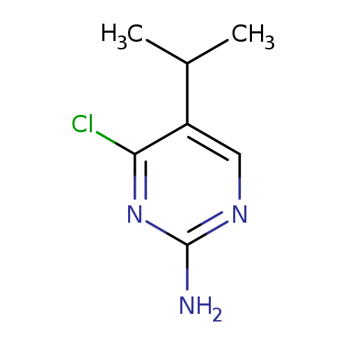 Nc1ncc(c(n1)Cl)C(C)C