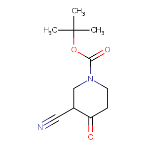 N#CC1CN(CCC1=O)C(=O)OC(C)(C)C