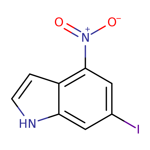 Ic1cc2[nH]ccc2c(c1)[N+](=O)[O-]