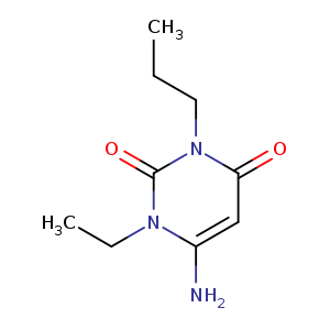 CCCn1c(=O)cc(n(c1=O)CC)N
