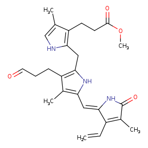 O=CCCc1c([nH]c(c1C)/C=C/1NC(=O)C(=C1C=C)C)Cc1[nH]cc(c1CCC(=O)OC)C