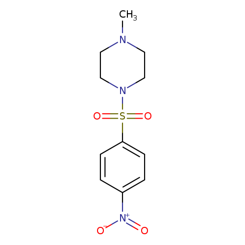 CN1CCN(CC1)S(=O)(=O)c1ccc(cc1)[N+](=O)[O-]